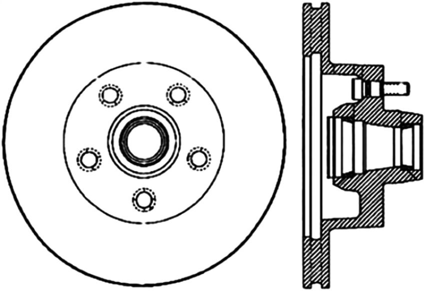 Stoptech 127.63022R Slotted & Drilled Sport Brake Rotor