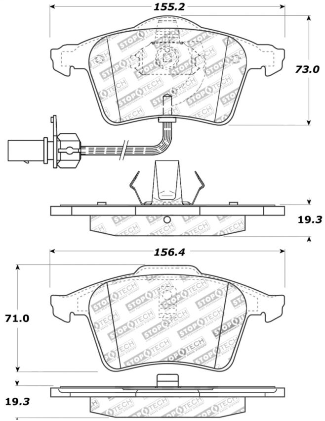 Stoptech 309.09150 Performance Brake Pads