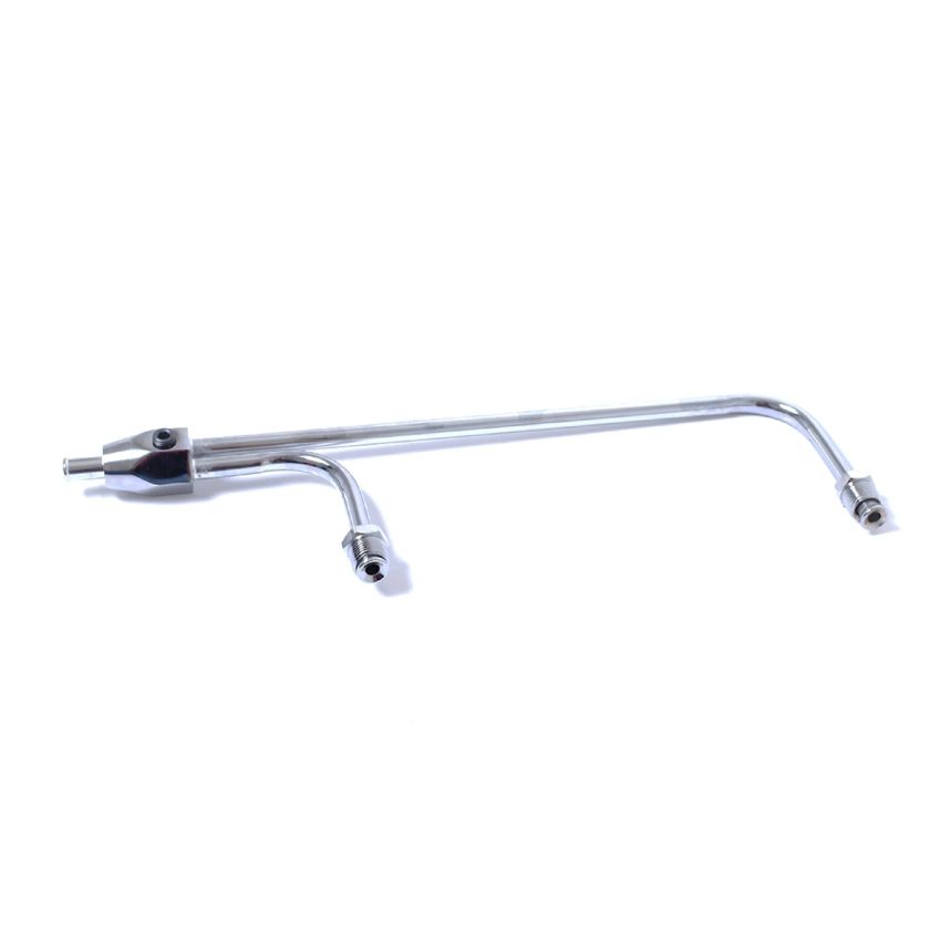 RACING POWER CO-PACKAGED RPCR2198 Holley Quad Fuel Line Chrome 8-21/32in Centers