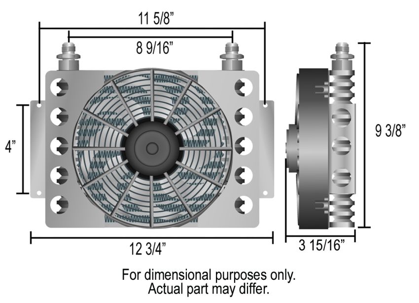 Derale 13754 Remote transmission fluid cooler
