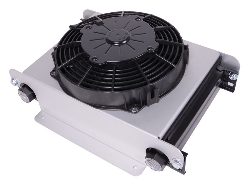 Derale 13764 25 Row Hyper-Cool Remote Cooler, 7/8-14 O-ring