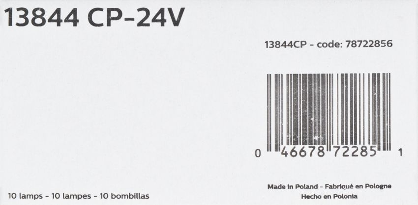 Philips 13844CP-24V Philips Standard Minature 13844 Pack of 10