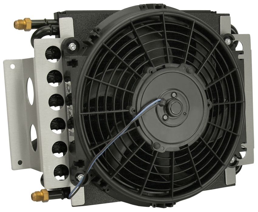 Derale 13900 16 Pass Electra-Cool Remote Transmission Cooler Kit, -6AN Inlets