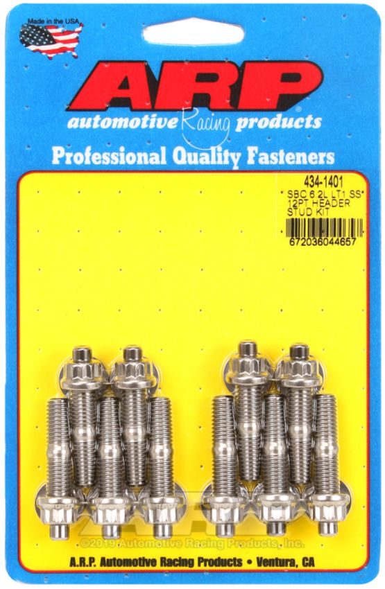 ARP ARP434-1401 Header Bolt Kit - GM LT1 6.2L 12pt S/S