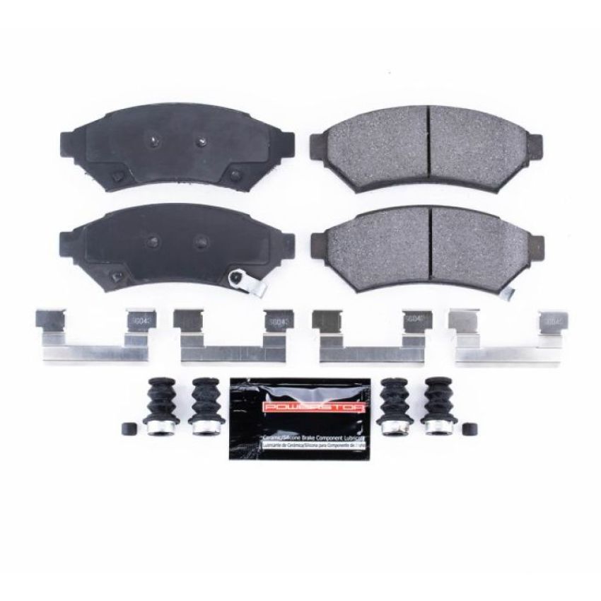 PowerStop Z23-1075 PowerStop - Z23 Daily Driver Carbon-Fiber Ceramic Brake Pads with Hardware Kit