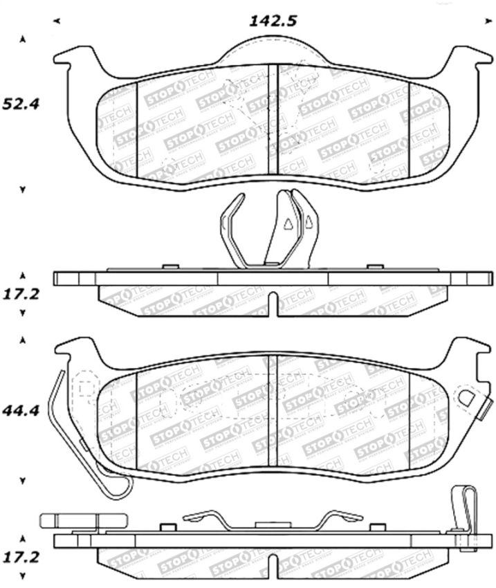 Stoptech 305.10410 Street Select Brake Pads - Front