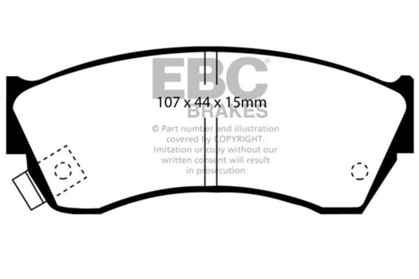 EBC Brakes DP2762 Greenstuff 2000 Series Sport Brake Pads