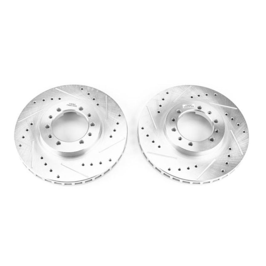 PowerStop JBR723XPR PowerStop Evolution Performance Drilled, Slotted & Plated Brake Rotor Pair