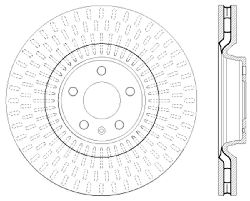 Stoptech 128.33134R Drilled Sport Brake Rotor