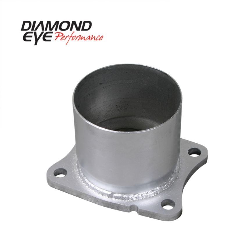 Diamond Eye Performance 321045 Diamond Eye ADAPTER 4-BOLT FLANGE 4in INNER DIA CLAMP-ON AL: 01-05 CHEVY/GMC 6.6L 2500/3500 CHV-FBA