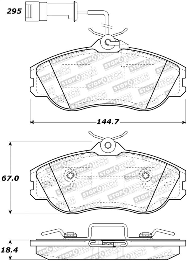 Stoptech 308.04190 Street Brake Pads