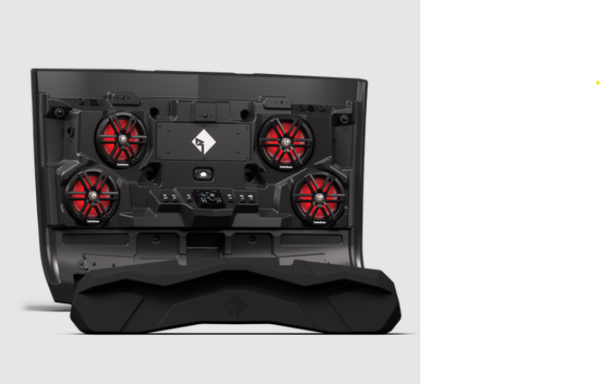 Rockford Fosgate UTV RNGR18-ROOF2M2 Rockford Fosgate Polaris Ranger 18+ 2 Seat Overhead Audio Solution