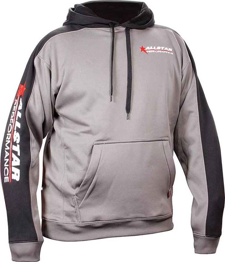 ALLSTAR PERFORMANCE ALL99916XXL Allstar Hooded Sweatshirt XXL Silver/Bl