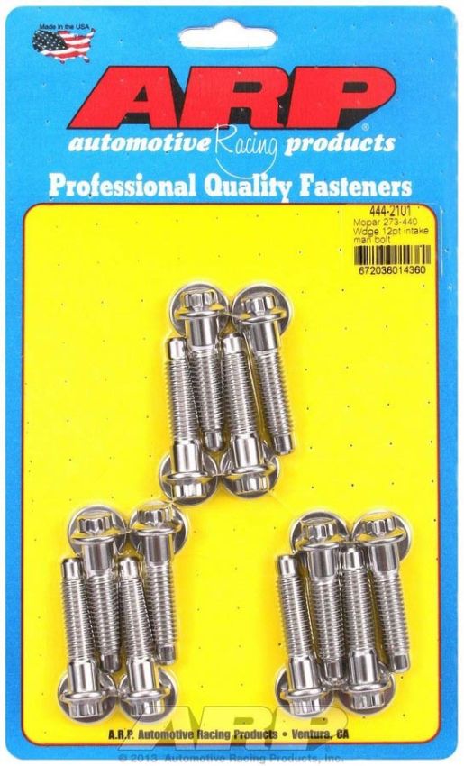 ARP ARP444-2101 Mopar Intake Bolt Kit 12pt.
