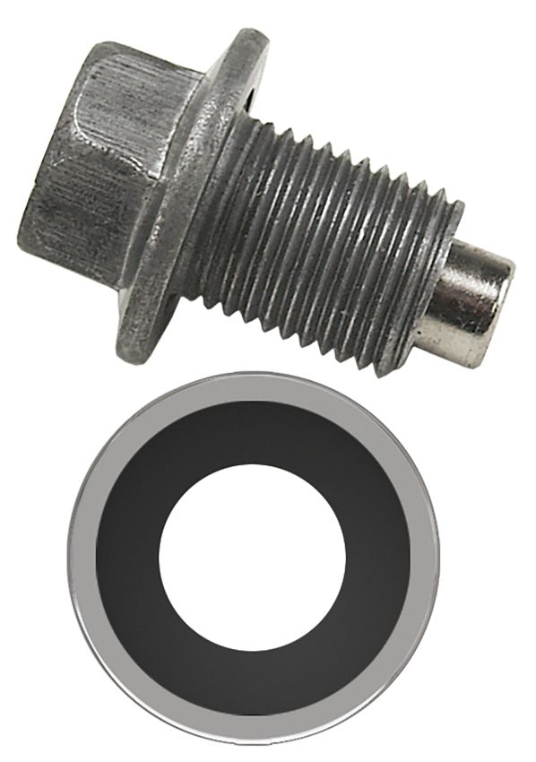 Derale 14000 Magnetic Transmission Pan Drain Plug Kit, 1/2