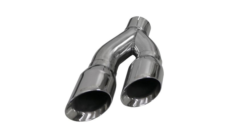 Corsa Performance 14031 Twin 4.0in. Side Swept Polished Pro-Series Tip Kit (Clamp Included)