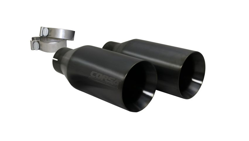 Corsa Performance 14051GNM Single (Qty 2) 5.0in. Straight Cut Gunmetal PVD Tip Kit (Clamps Included)