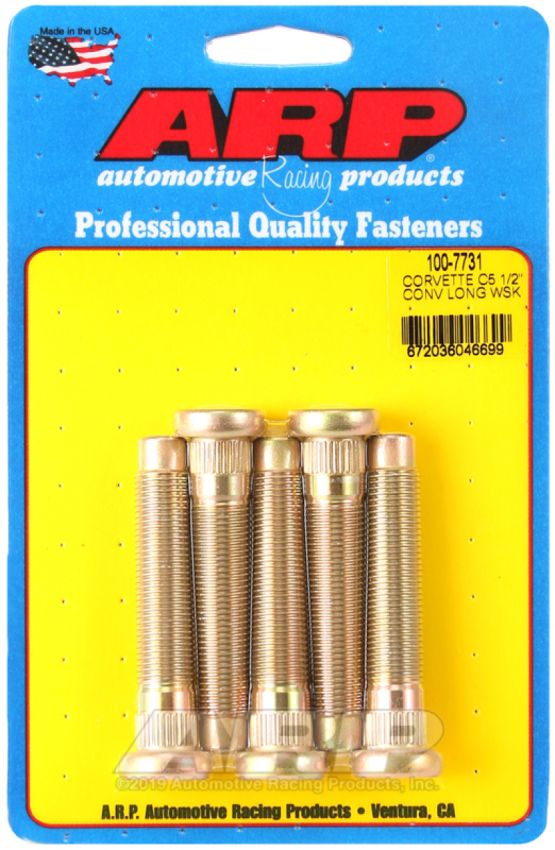 ARP ARP100-7731 Wheel Stud Kit 5pk C5 Corvette 1/2-20 Conv.
