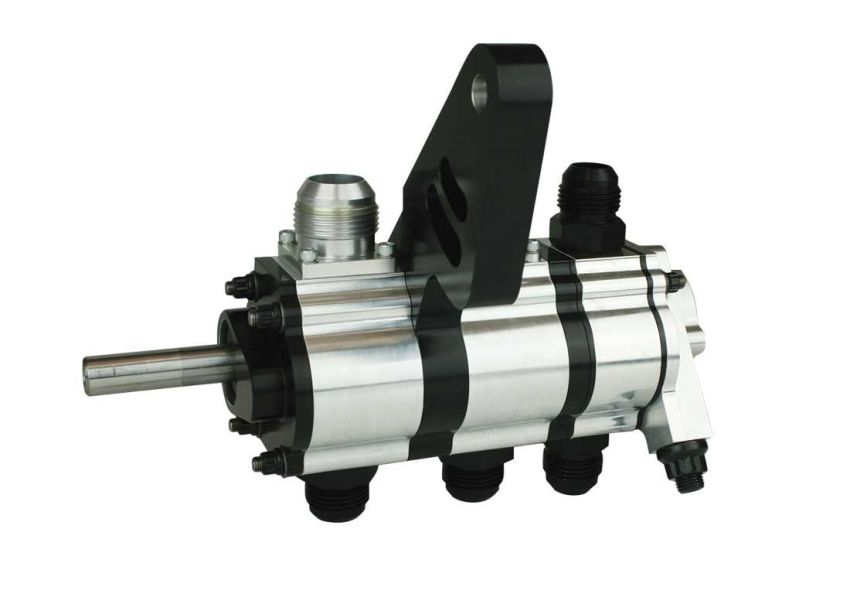 Moroso 22373 Tri Lobe Right Side Motor Plate Mount 3 Stage Fuel Pump Drive 1.200 Dry Sump Pump
