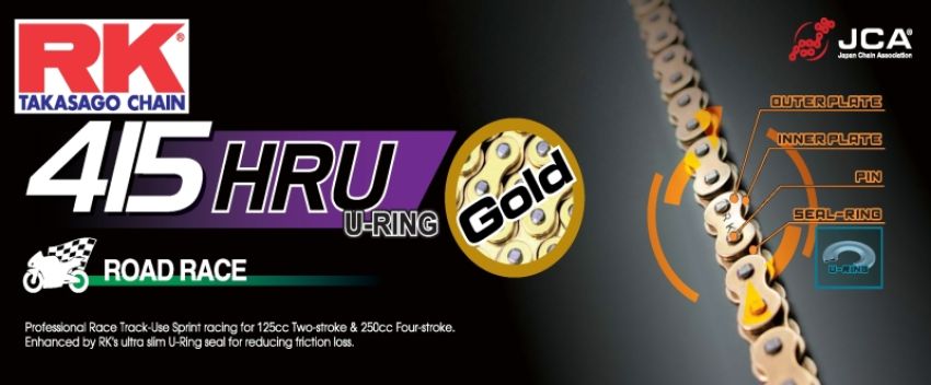 RK Chain GB415HRU144 415 Sprint Racing Chain