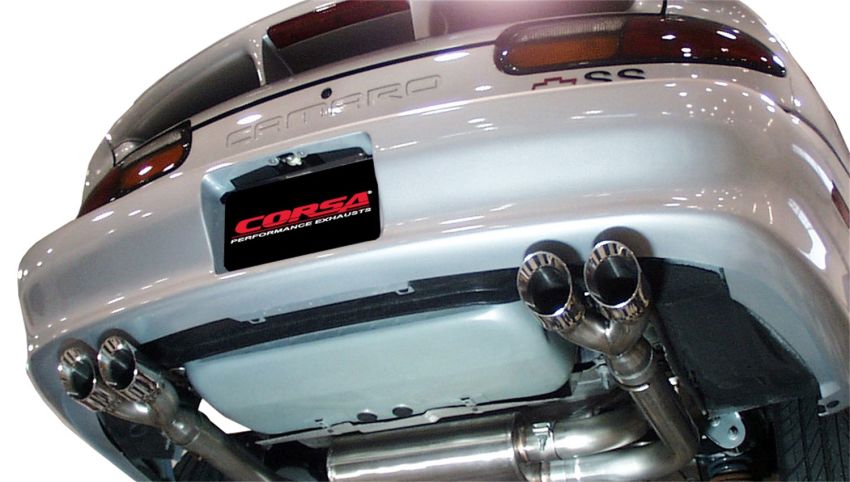 Corsa Performance 14143 3.0in. Cat-Back Dual Rear Exit with Twin 3.5in. Polished Pro-Series Tips