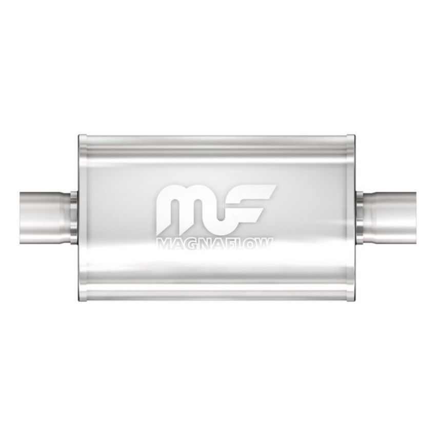MagnaFlow Exhaust Products 14152 Straight-Through Performance Muffler; 4in. Center/Center; 5x6x8 Body