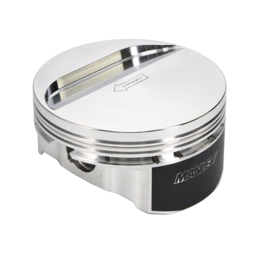 Manley Performance 592300C-8 Manley Chevrolet LS Series 4.000in Stroke 4.125in Bore -5cc Flat Top Standard Pistons - Set of 8