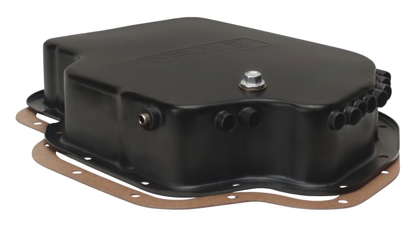 Derale 14201 Transmission Cooling Pan, Reduces Fluid Temps up to 50°F, Increase Capacity