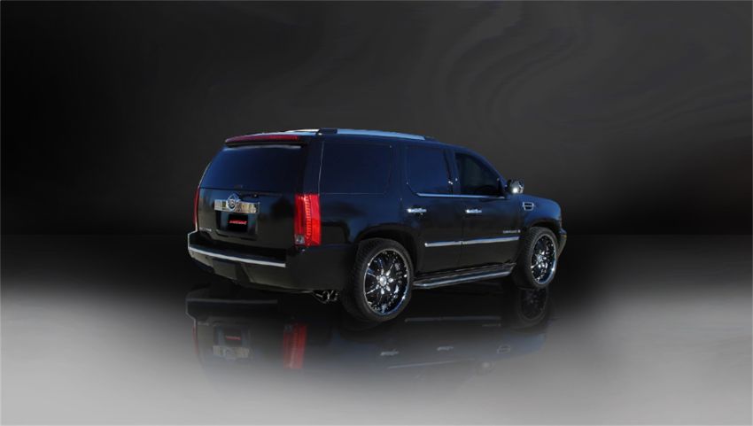 Corsa Performance 14202BLK 3.0in. Cat-Back Single Side Exit with Twin 4.0in. Black PVD Pro-Series Tips