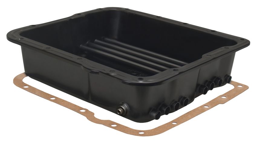 Derale 14204 Transmission Cooling Pan, Reduces Fluid Temps up to 50°F, Increase Capacity