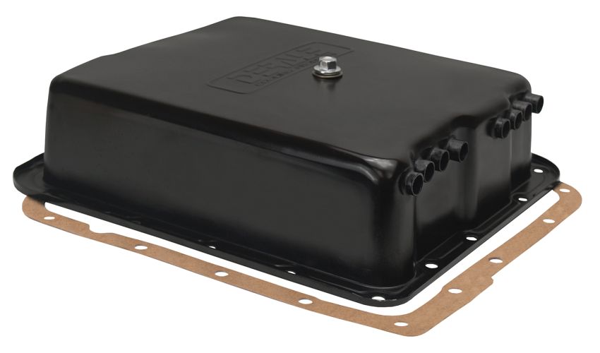 Derale 14204 Transmission Cooling Pan, Reduces Fluid Temps up to 50°F, Increase Capacity