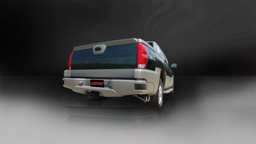 Corsa Performance 14250 3.0in. Cat-Back Single Side Exit with Twin 4.0in. Polished Pro-Series Tips