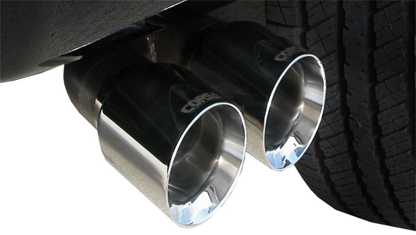 Corsa Performance 14250 3.0in. Cat-Back Single Side Exit with Twin 4.0in. Polished Pro-Series Tips