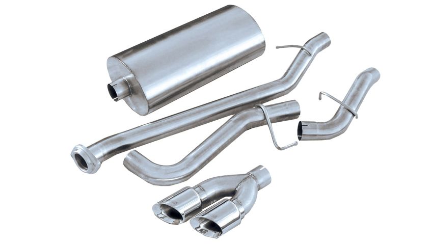 Corsa Performance 14261 3.0in. Cat-Back Single Side Exit with Twin 4.0in. Polished Pro-Series Tips