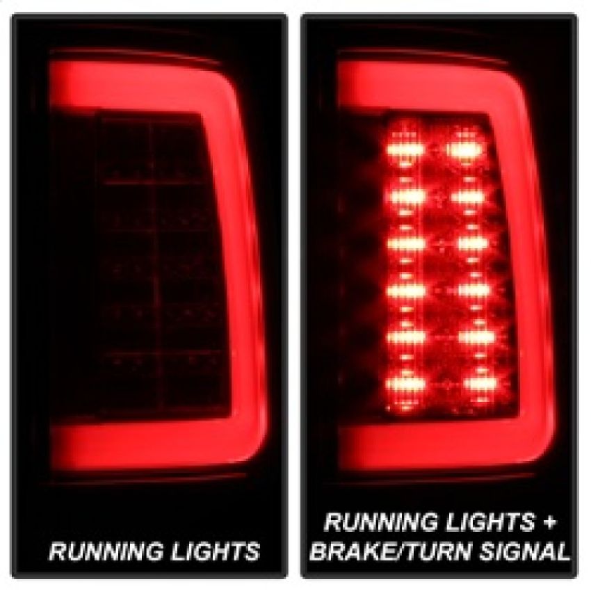 SPYDER 5084040 LED Tail Lights - Red Clear