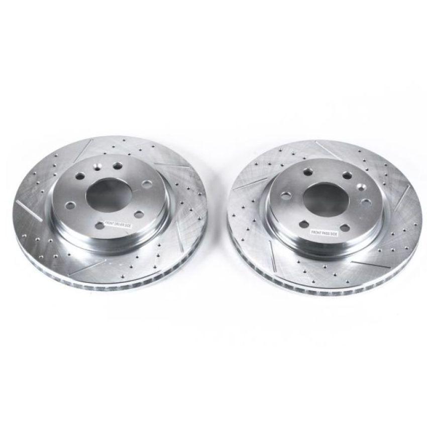 PowerStop AR8696XPR PowerStop Evolution Performance Drilled, Slotted & Plated Brake Rotor Pair