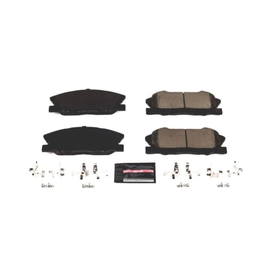PowerStop Z23-1767 PowerStop - Z23 Daily Driver Carbon-Fiber Ceramic Brake Pads with Hardware Kit