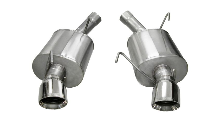 Corsa Performance 14311 2.5in. Axle-Back Dual Rear Exit with Single 4.0in. Polished Pro-Series Tips
