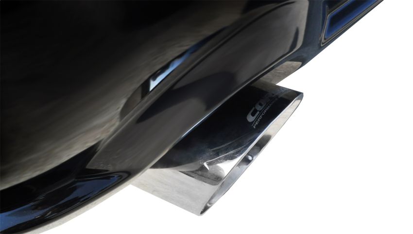 Corsa Performance 14311 2.5in. Axle-Back Dual Rear Exit with Single 4.0in. Polished Pro-Series Tips