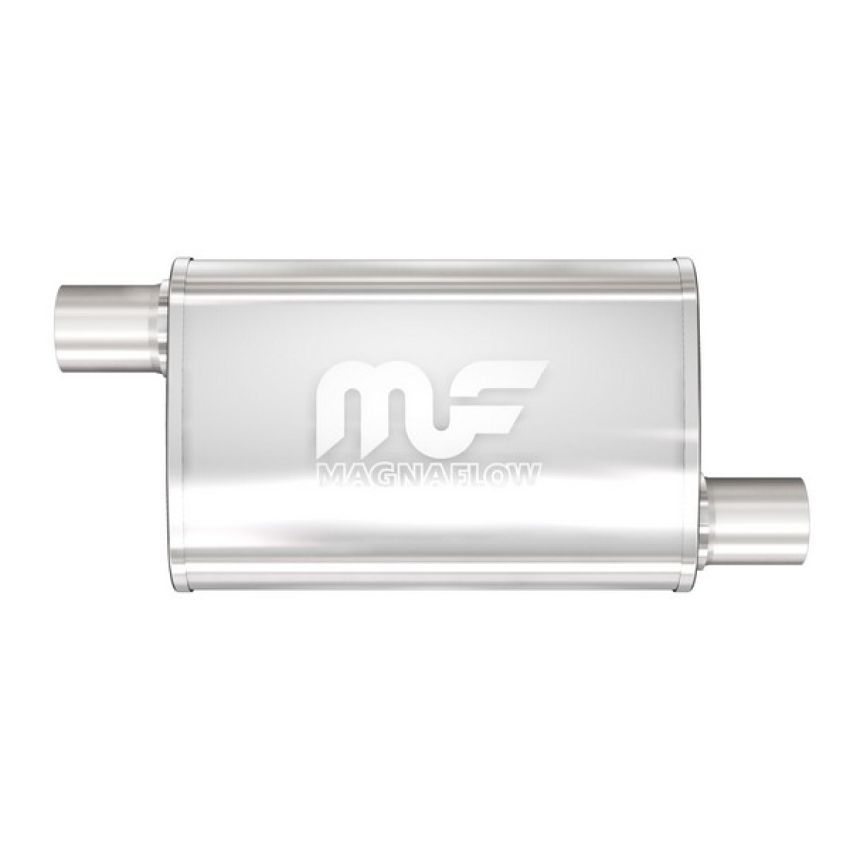 MagnaFlow Exhaust Products 14336 Straight-Through Performance Muffler; 2.5in. Offset/Offset; 4x14x9 Body