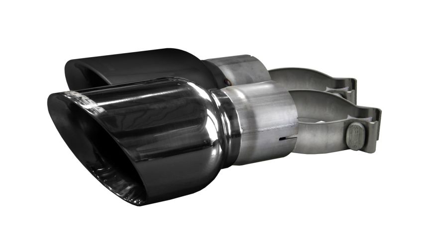 Corsa Performance 14346BLK Single 4.5in. Black PVD Pro-Series Tip Kit (Clamps Included)