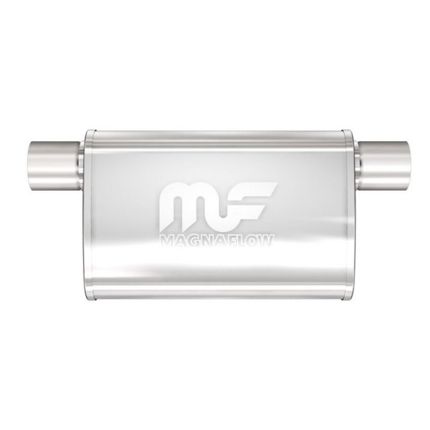 MagnaFlow Exhaust Products 14377 Straight-Through Performance Muffler; 2.5in. Offset Same Side; 4x14x9 Body