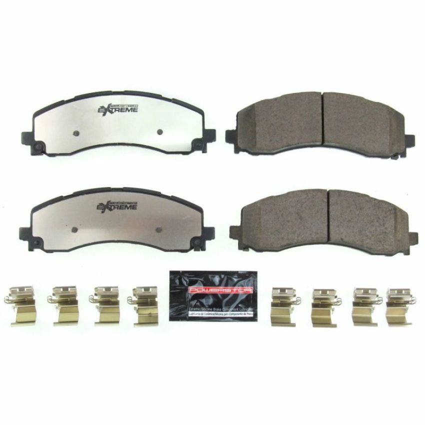 PowerStop Z36-2225 PowerStop - Z36 Truck and SUV Carbon-Fiber Ceramic Brake Pads with Hardware Kit