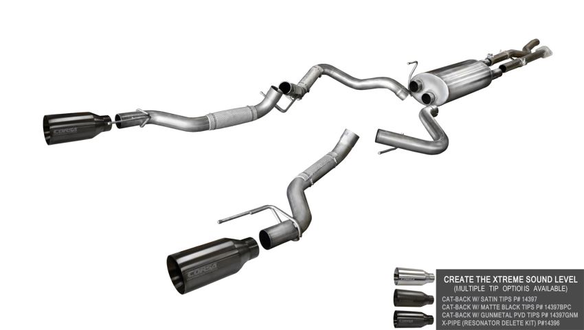 Corsa Performance 14396 2.75in. X-Pipe Resonator Delete Kit