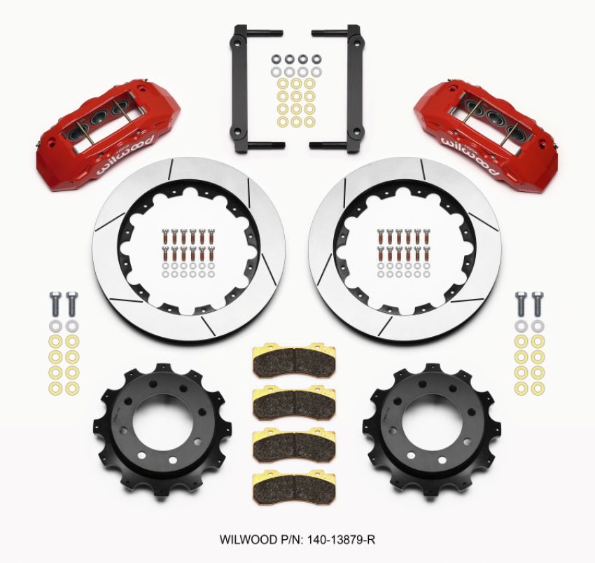 Wilwood 140-13879-R TX6R Rear Kit 16.00in Red 1999-2010 GM Trk 2500 HD 4.84 Cntr