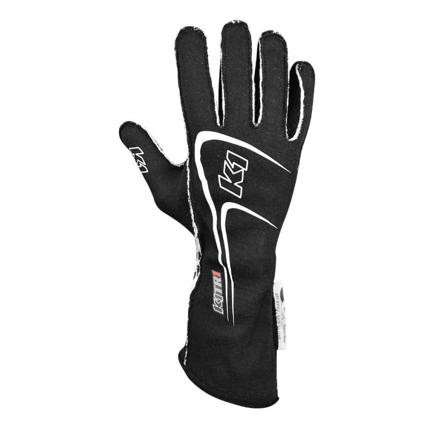 K1 RACEGEAR K1R23-TR1-N-3XS Glove Track 1 Black 3X- Small Youth