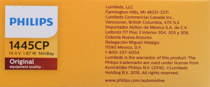 Philips 1445CP Philips Standard Miniature 1445 Pack of 10