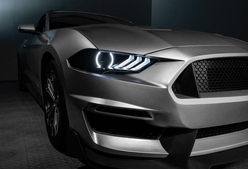 Oracle Lighting 1446-332 2018-23 Ford Mustang Dynamic ColorSHIFT DRL w/Halo Kit & Sequential Turn Signal