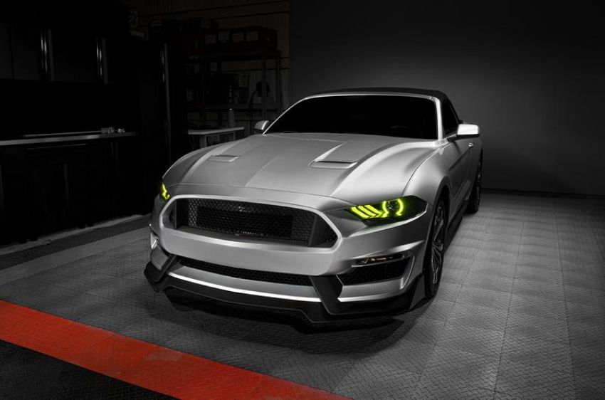 Oracle Lighting 1446-332 2018-23 Ford Mustang Dynamic ColorSHIFT DRL w/Halo Kit & Sequential Turn Signal