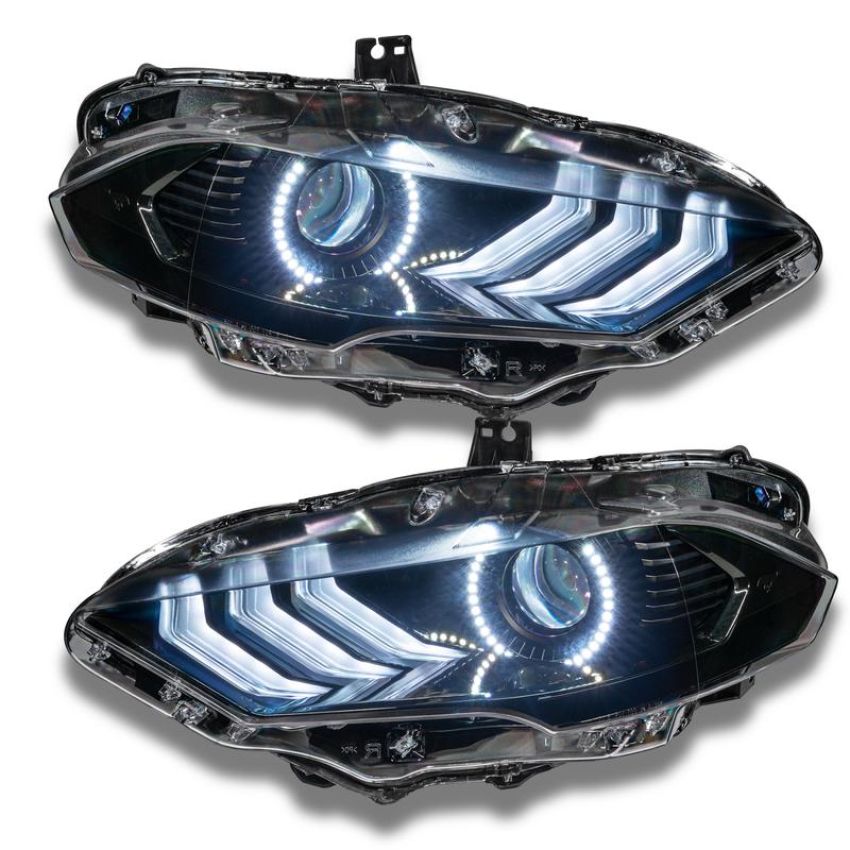 Oracle Lighting 1446-332 2018-23 Ford Mustang Dynamic ColorSHIFT DRL w/Halo Kit & Sequential Turn Signal